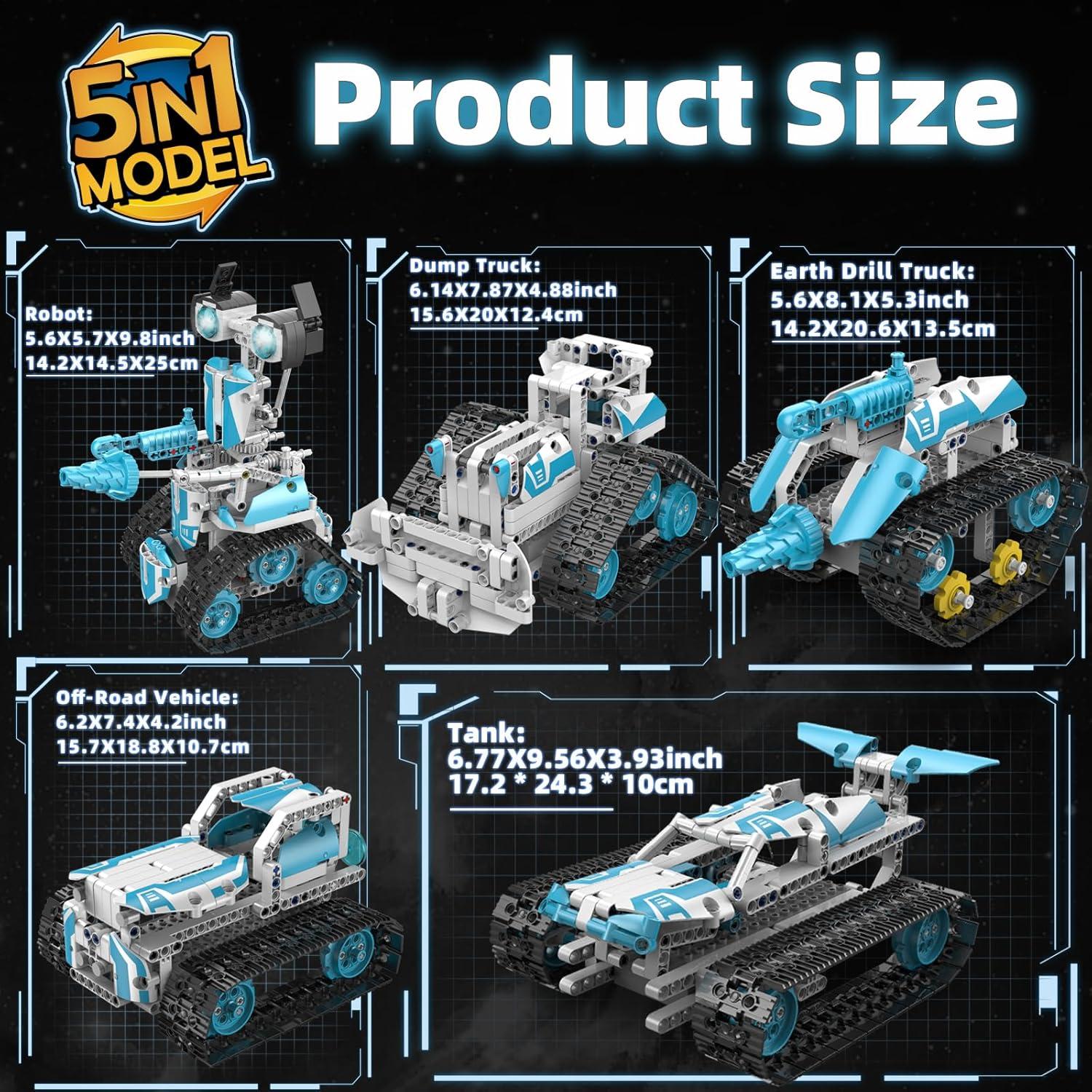 Robot STEM Suplanet 5 en 1 Control Remoto Programable 1,02 kg