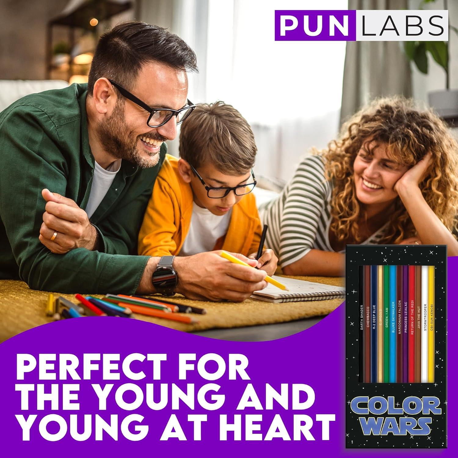 Conjunto de Lápices de Colores Star Wars PunLabs - 12 Piezas