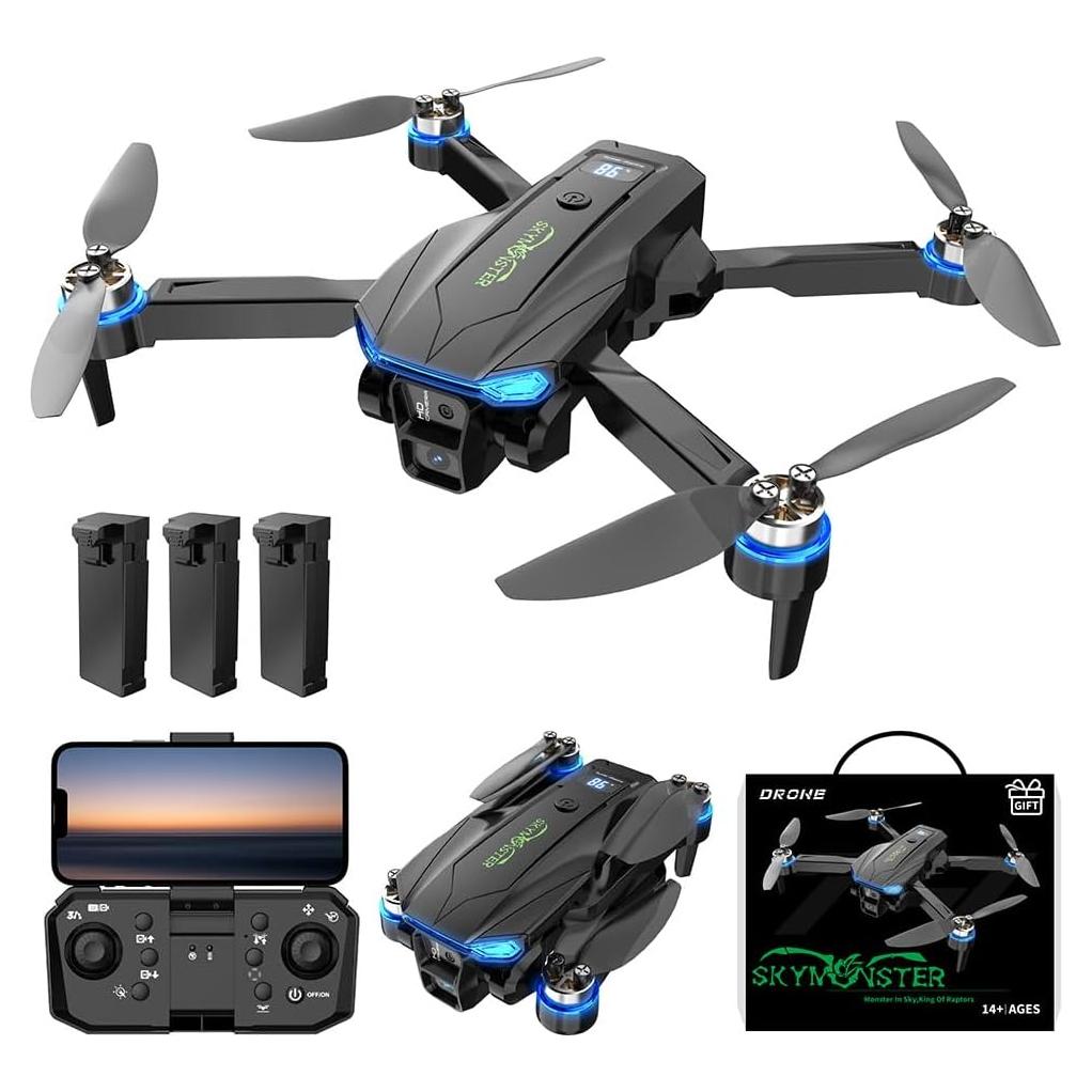 Dron Quadcopter Plegable SKYMONSTER Falcon 1 1080P HD