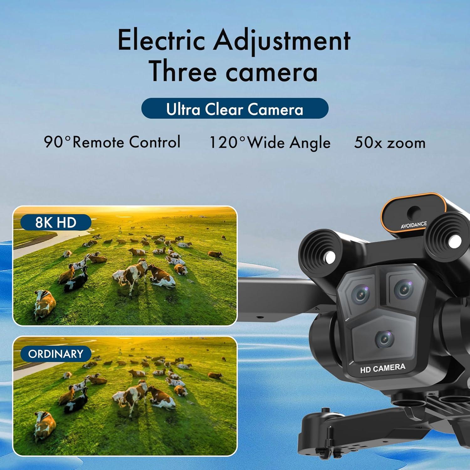 Dron Plegable TIMEONIA C12 con Cámara 1080p y Control App