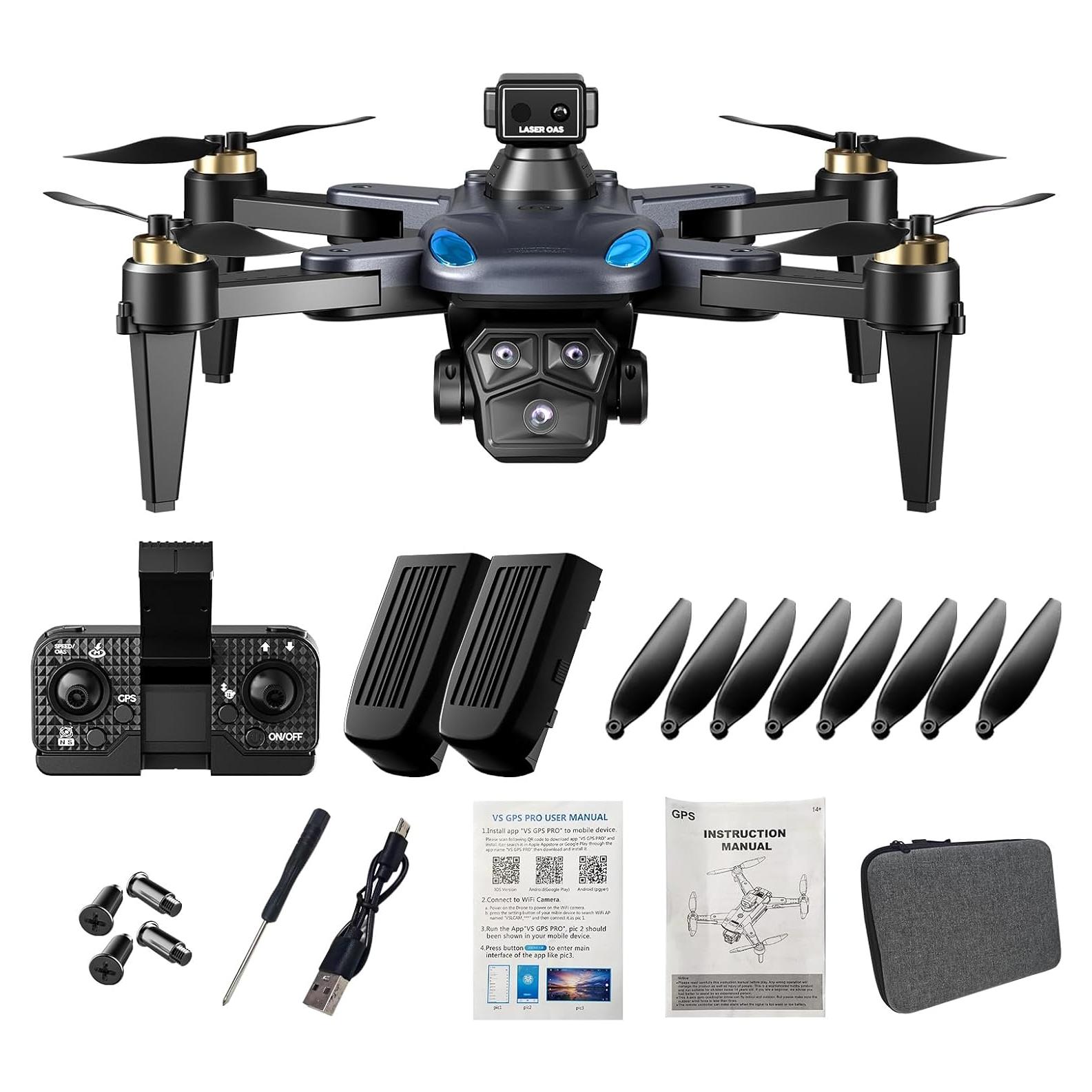 Dron GPS KUPPICEEDE con cámara dual 4K y 46 min vuelo