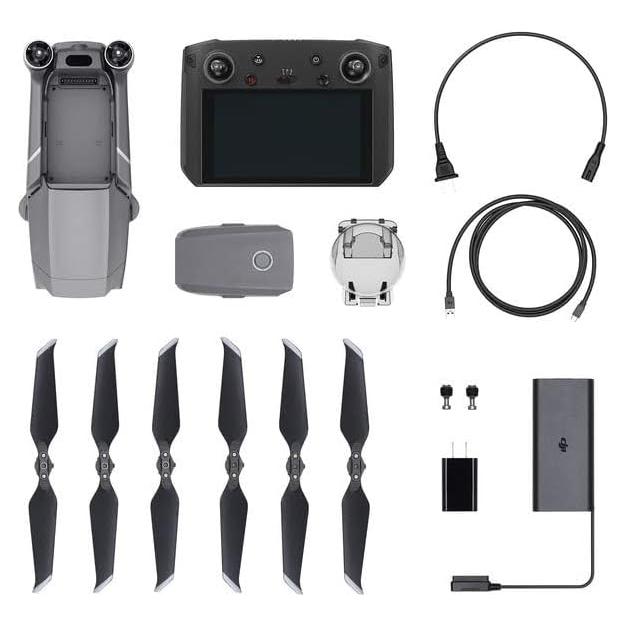 DJI Mavic 2 Zoom - Drone Quadcopter UAV with Smart Controller Optical Zoom Camera 3-Axis Gimbal 4K Video UAV 12MP 1/2.3" CMOS Sensor, up to 48mph, Gray