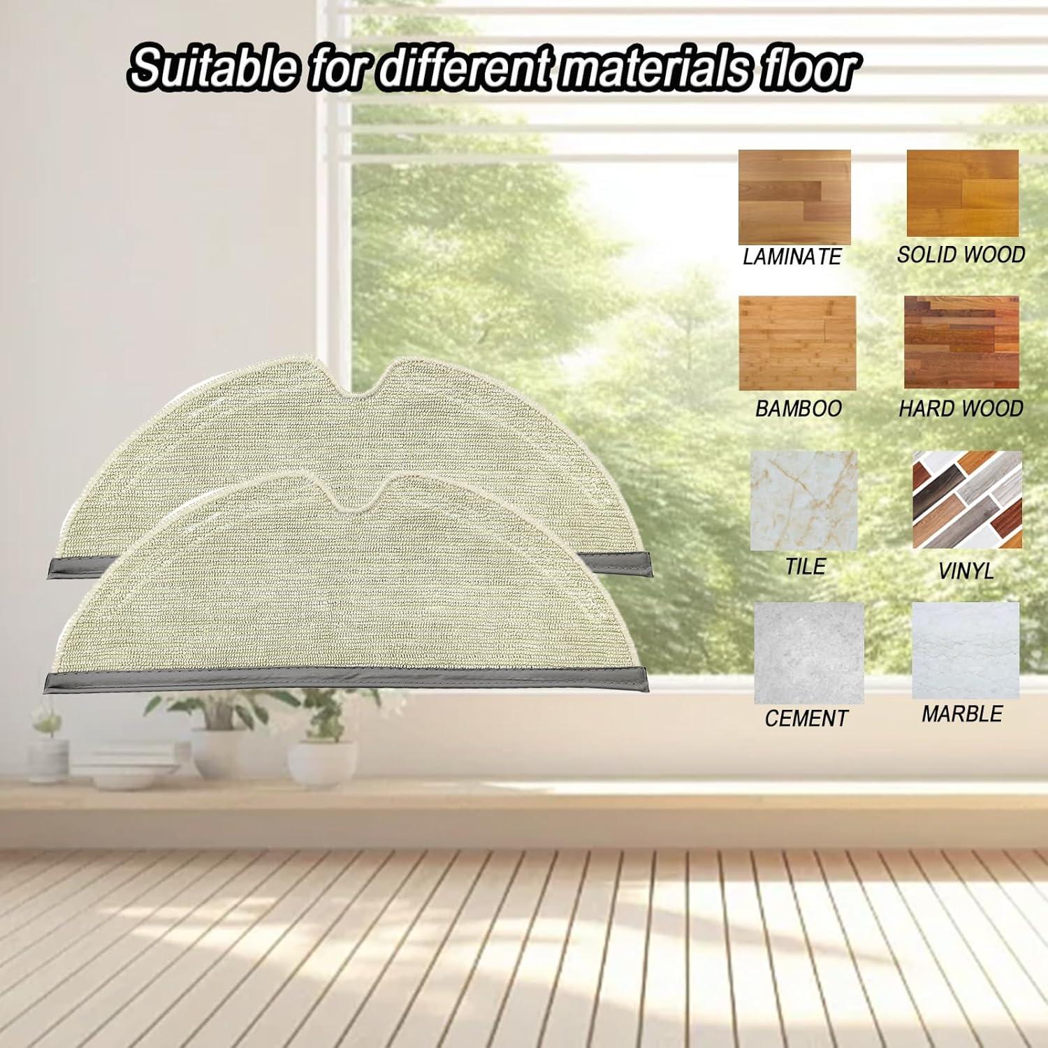 Pad de Mopa Reutilizable Frexusuent para Roborock Q5 Q7 S5 S6