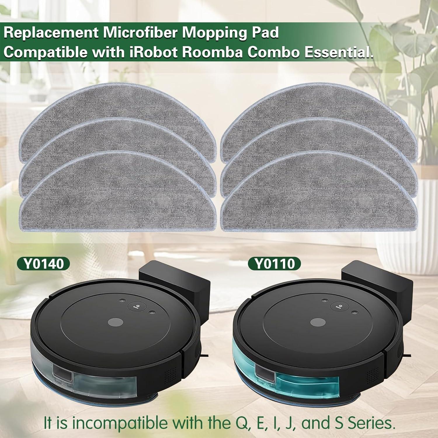 Paquete de 6 Paños de Mopa Microfibra VIEWALL para iRobot Roomba
