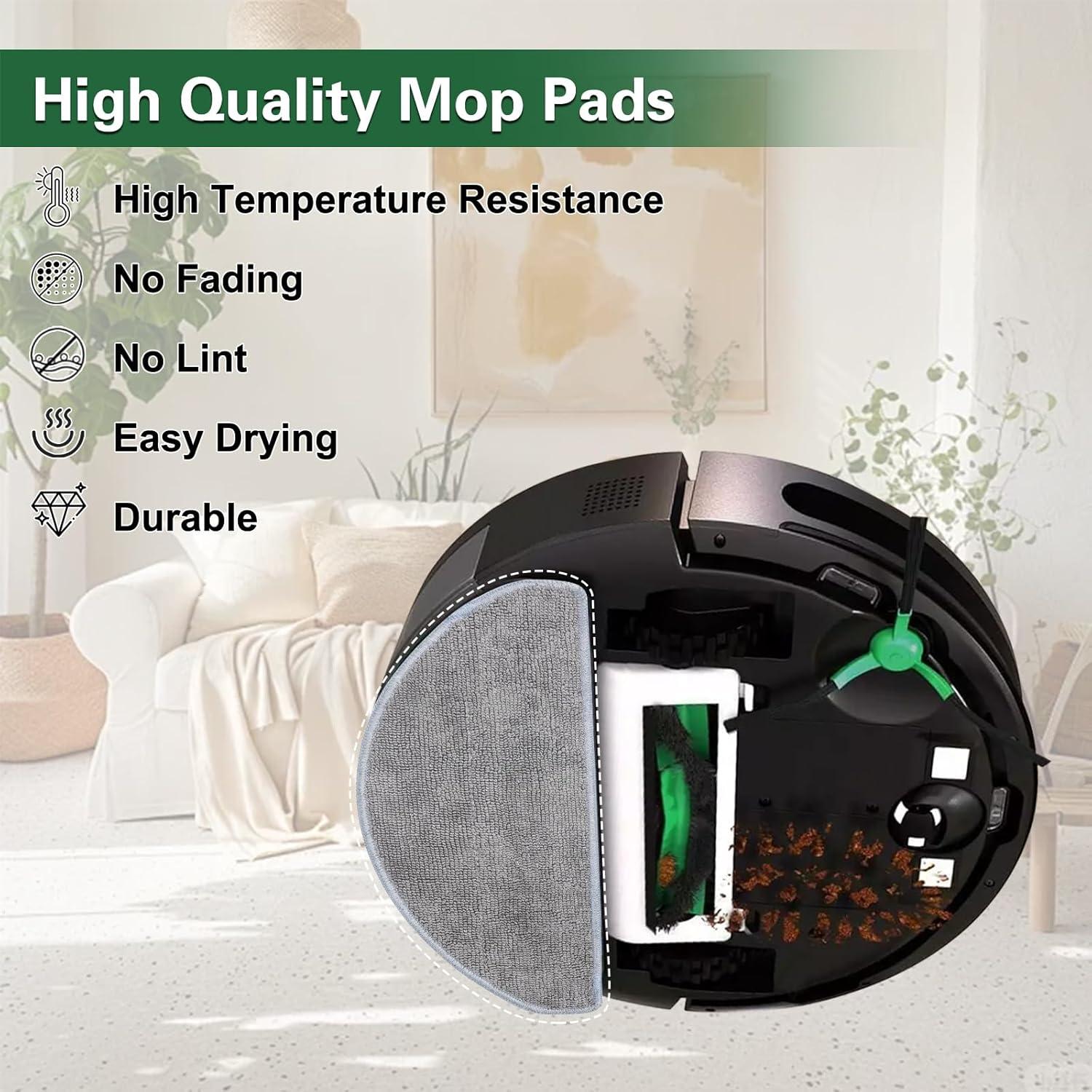 Paquete de 6 Paños de Mopa Microfibra VIEWALL para iRobot Roomba