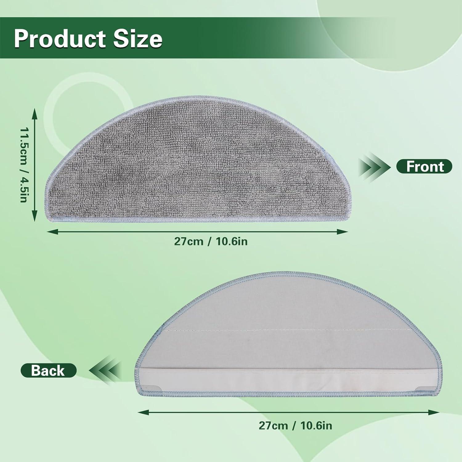 Paquete de 6 Paños de Mopa Microfibra VIEWALL para iRobot Roomba