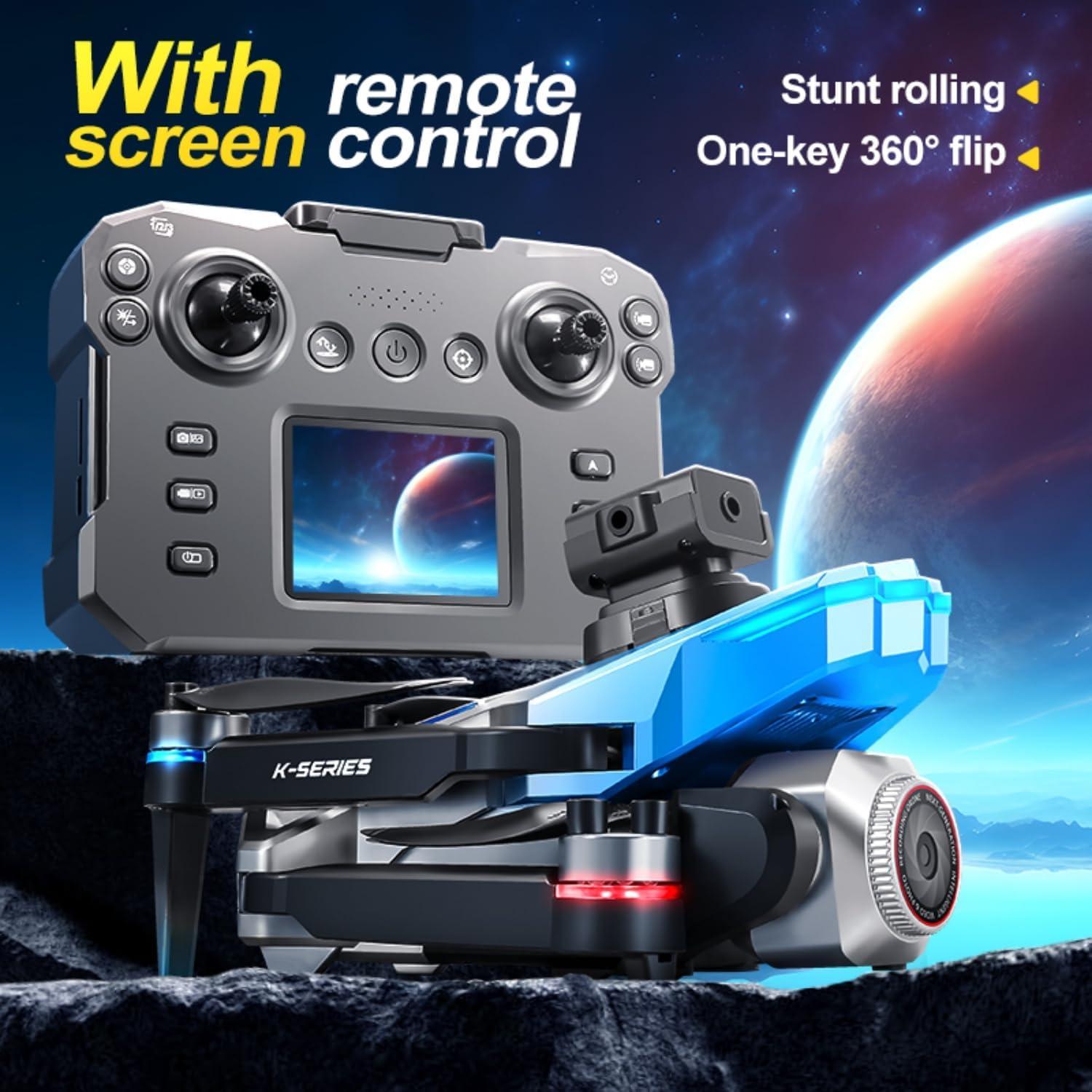 Drone EcuFlyAi K16MAX con Pantalla y Doble Cámara 720p