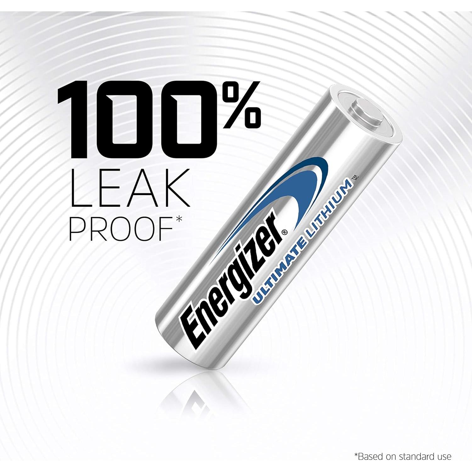 Baterías AA Energizer Ultimate Litio 4 Piezas Duraderas