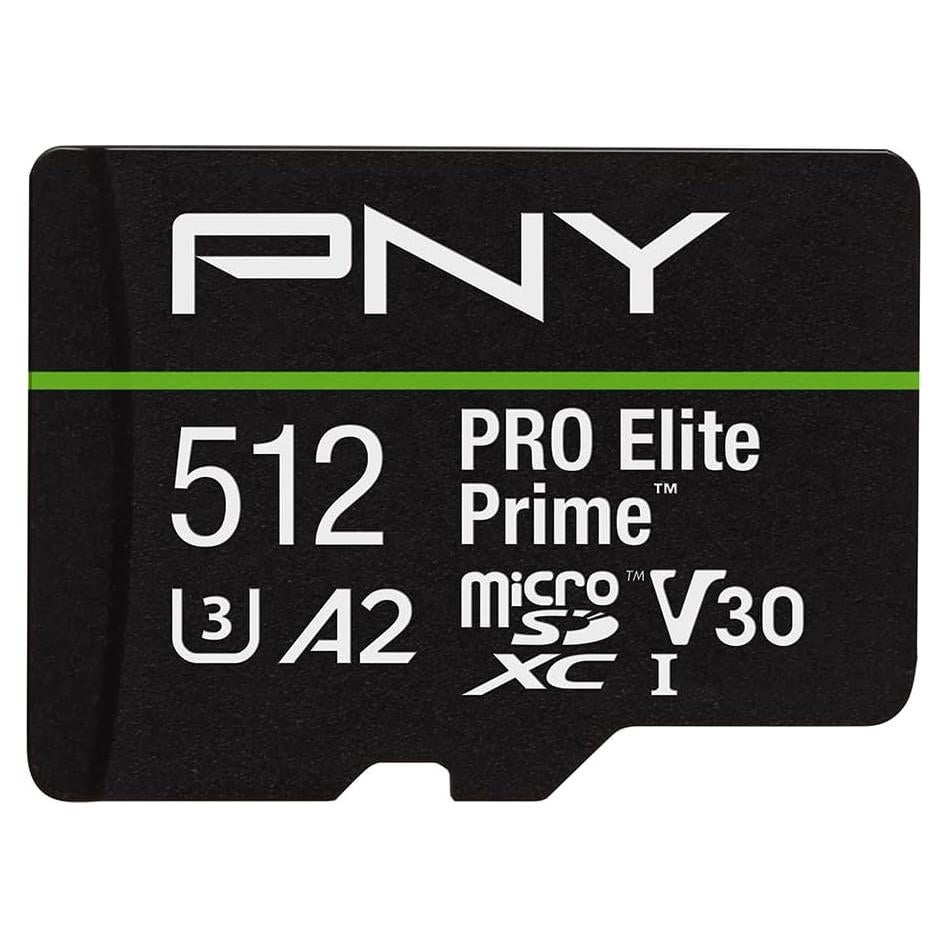 Tarjeta microSDXC PNY 512GB PRO Elite Prime U3 V30 200MB/s