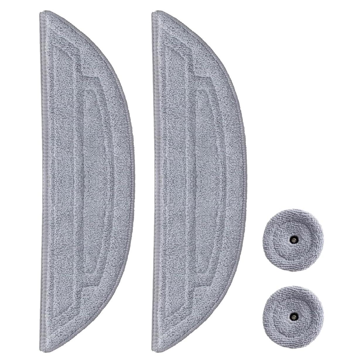 Paquete de 4 paños de microfibra Rrochio para Roborock S8 MaxV Ultra