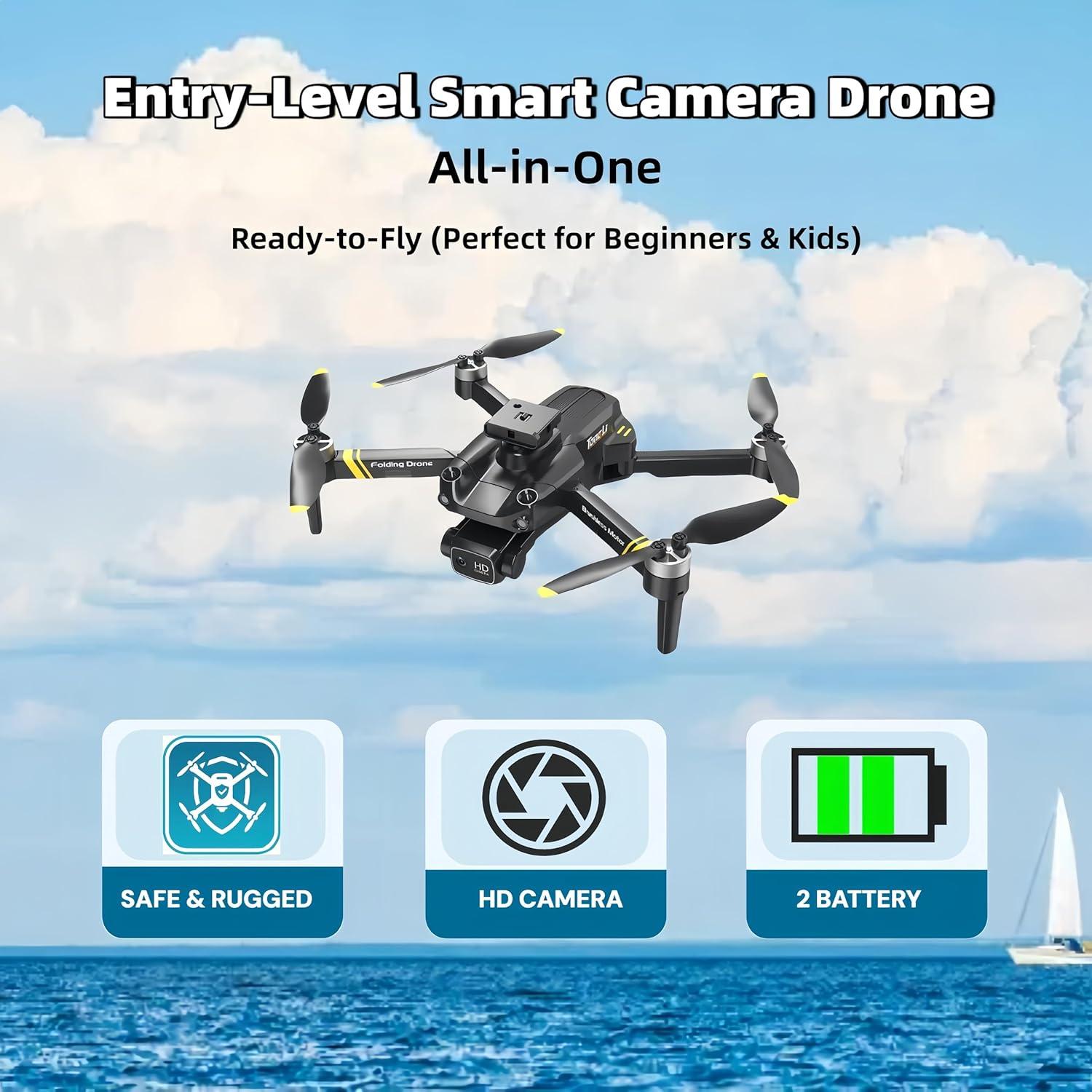 Dron Plegable LUEXEEA 1080P FPV para Niños y Principiantes