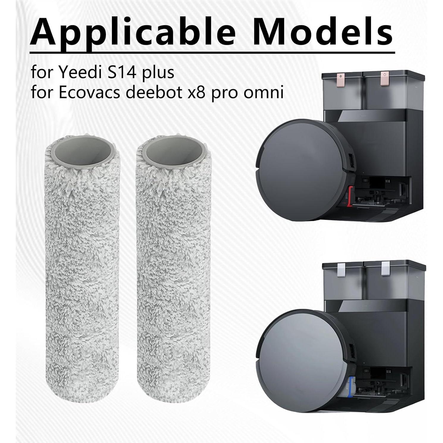 Pad de Mopa Rodante Frexusuent para Aspiradora Robot Ecovacs Deebot X8 Pro Omni