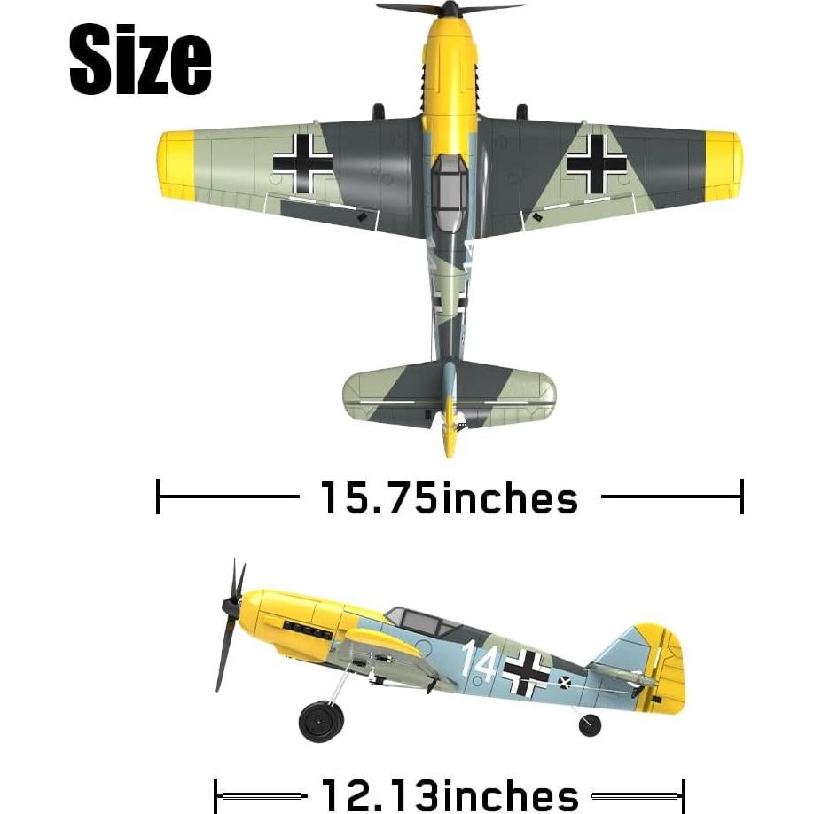 Avión de Control Remoto Roofworld BF109 30.8x40cm
