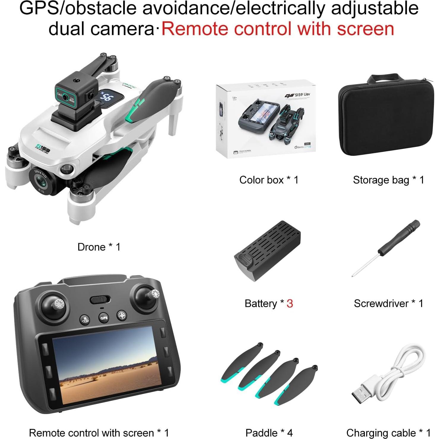 Dron Jardhom 4K con cámara GPS y control remoto 5G