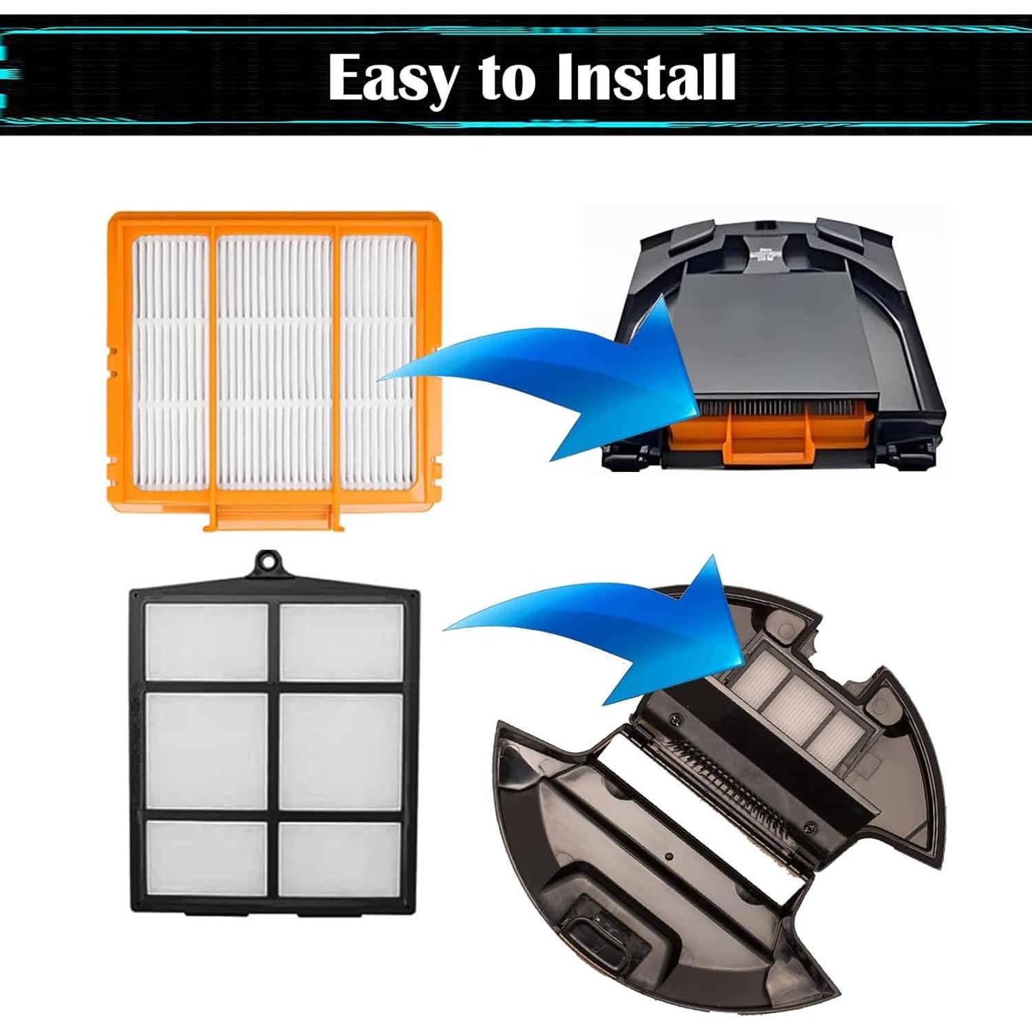 Filtros de Reemplazo HEPA y Pre-Motor Pdoucgia para Shark AV2501AE