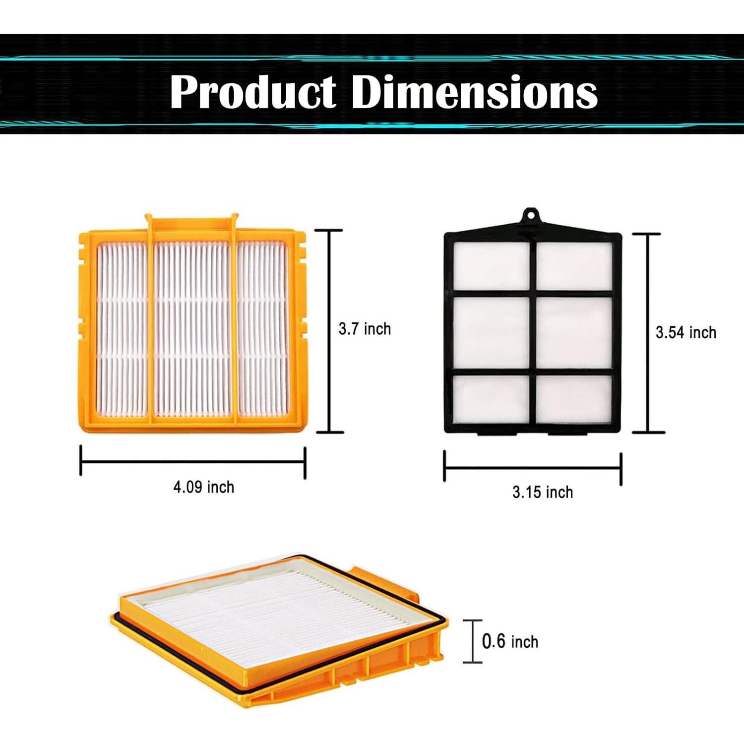 Filtros de Reemplazo HEPA y Pre-Motor Pdoucgia para Shark AV2501AE