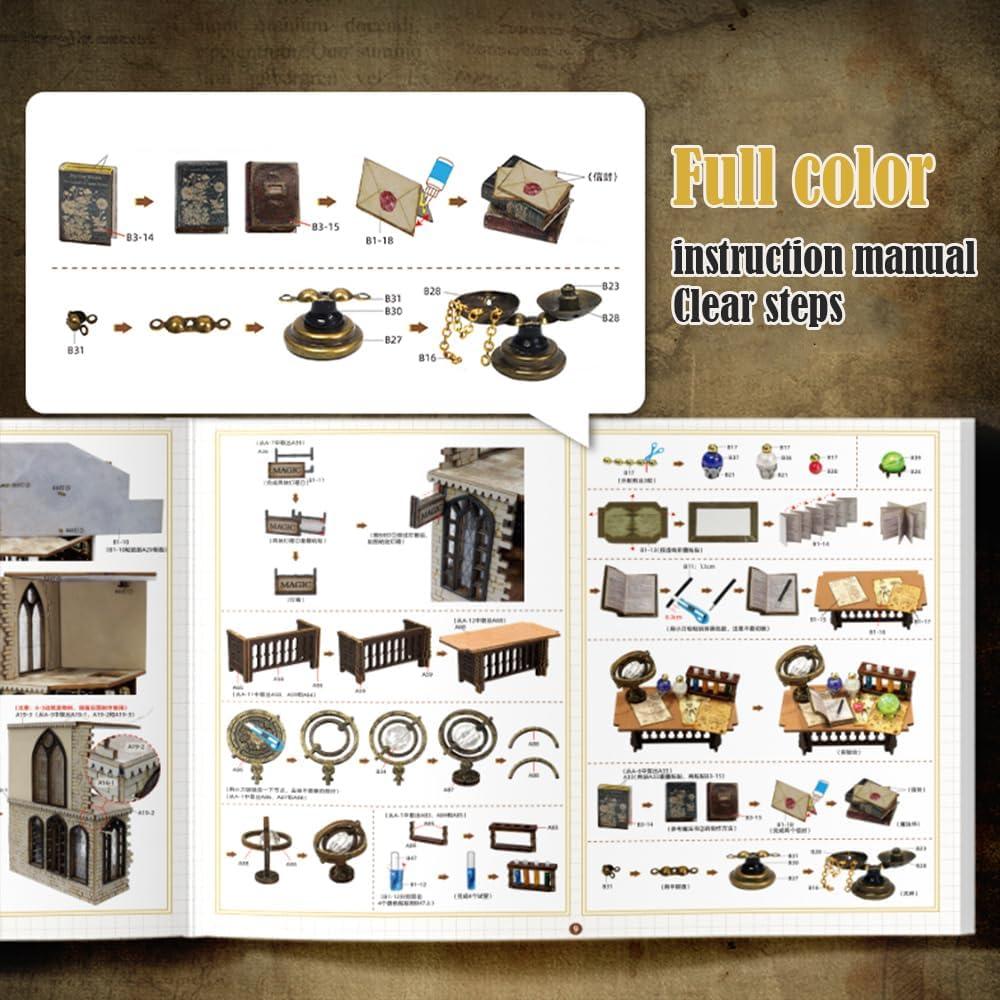 Kit de Mini Casa de Muñecas DIY Lannso con Cubierta Antipolvo