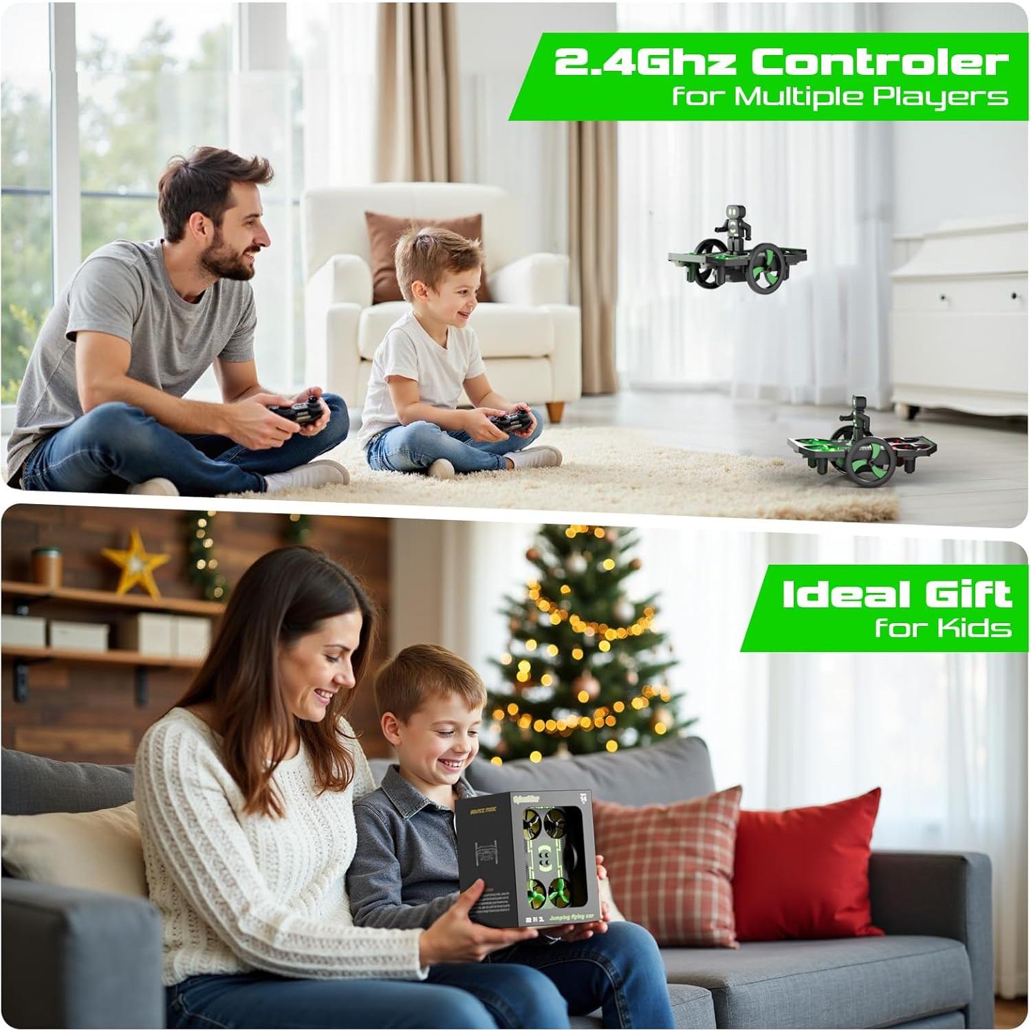 Dron Cuadricóptero SPINORBITOR EC170 Control Remoto 2 en 1