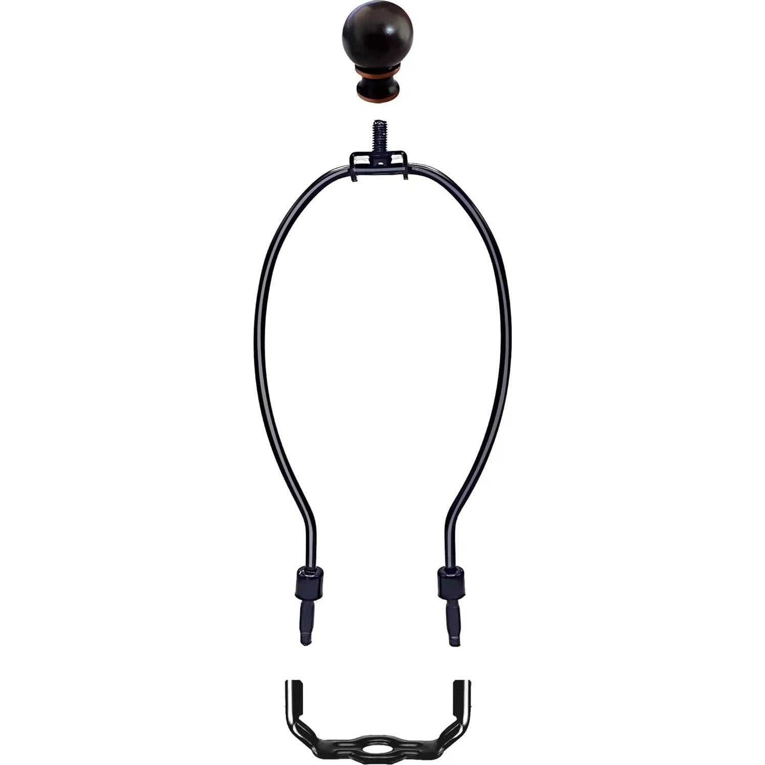 Soporte de Arpa de Lámpara ECUDIS 21.2 cm Negro y Bronce