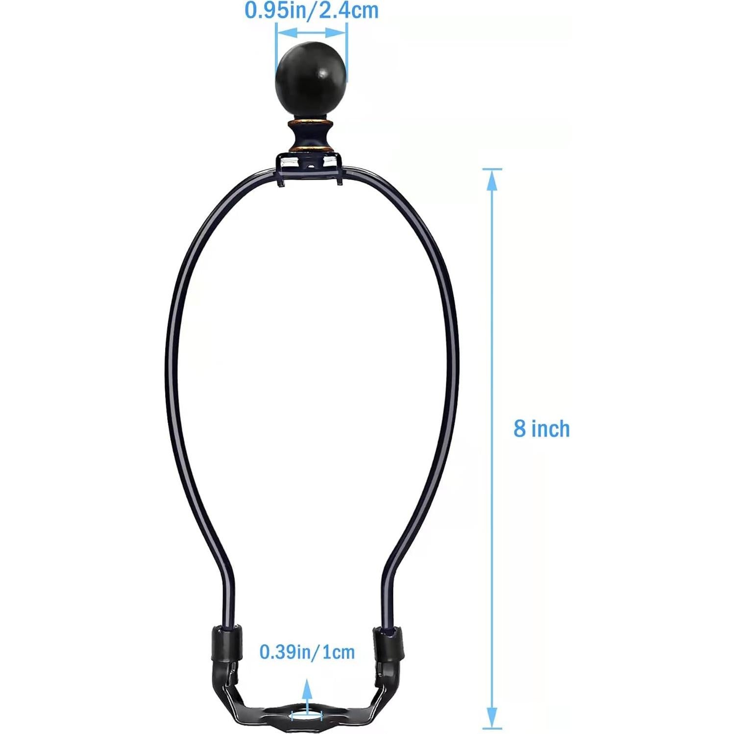 Soporte de Arpa de Lámpara ECUDIS 21.2 cm Negro y Bronce