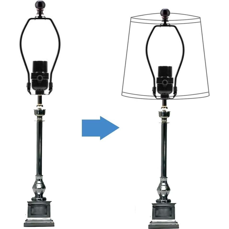 Soporte de Arpa de Lámpara ECUDIS 21.2 cm Negro y Bronce