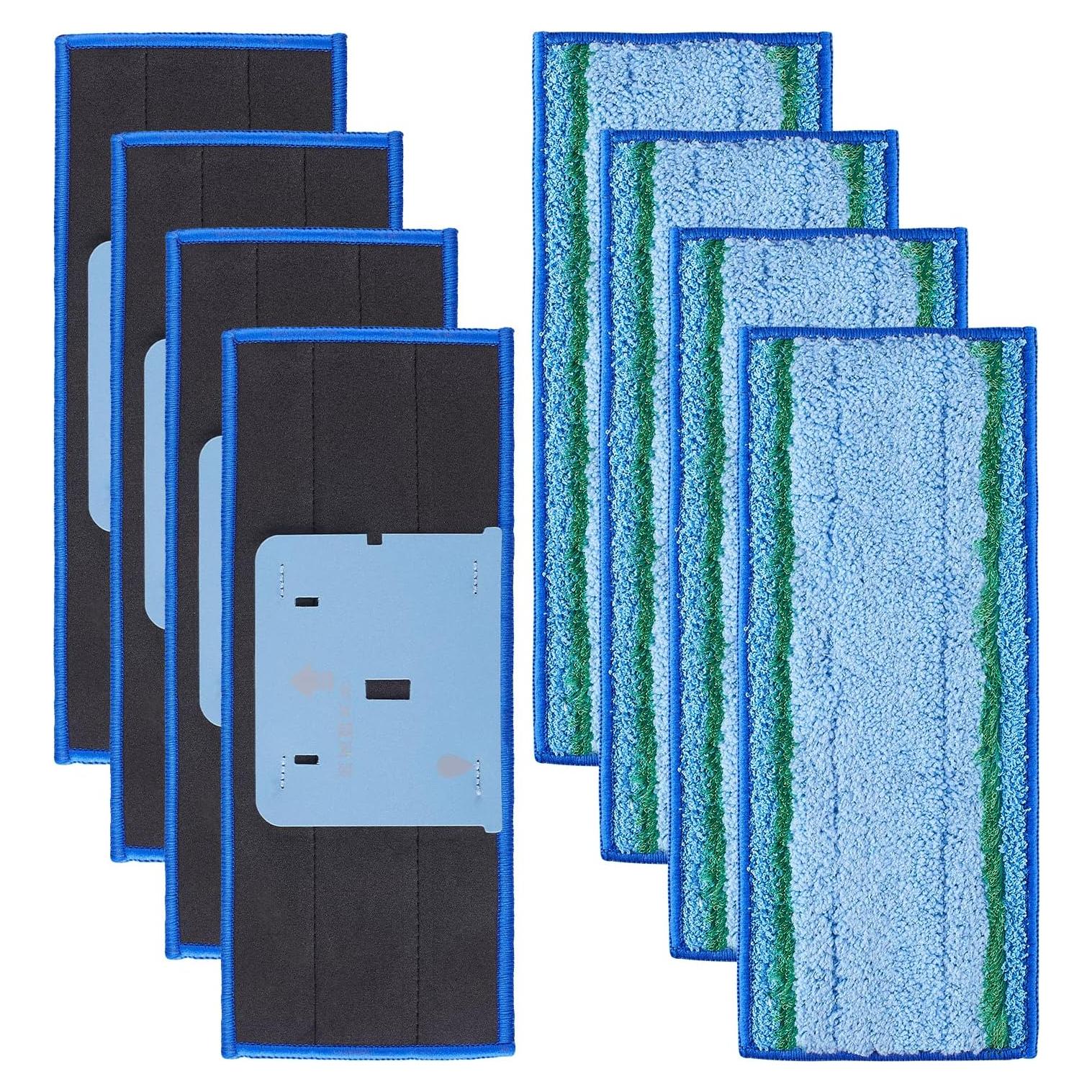 8 Almohadillas de Mopa Microfibra Boao para iRobot Braava Jet M6