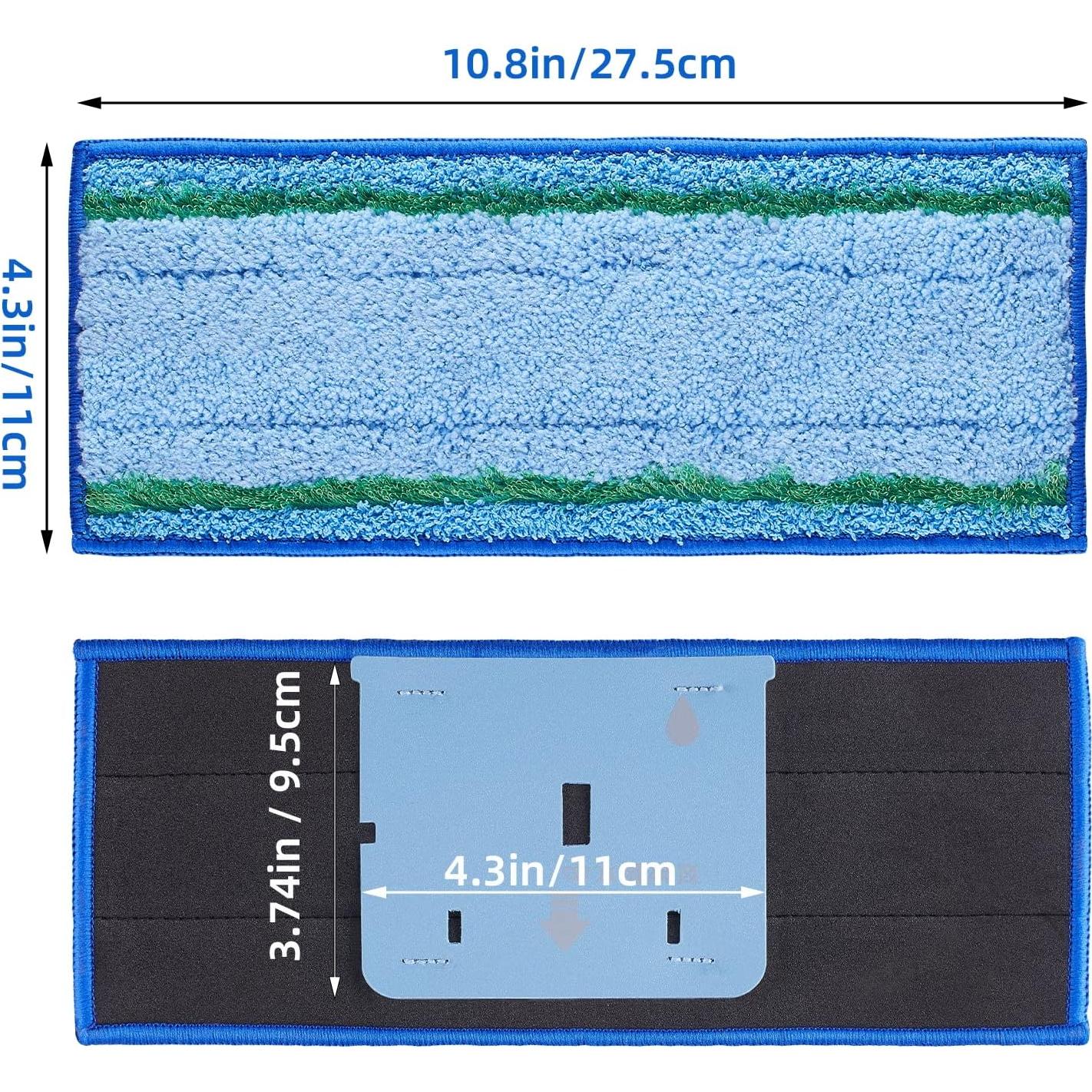 8 Almohadillas de Mopa Microfibra Boao para iRobot Braava Jet M6
