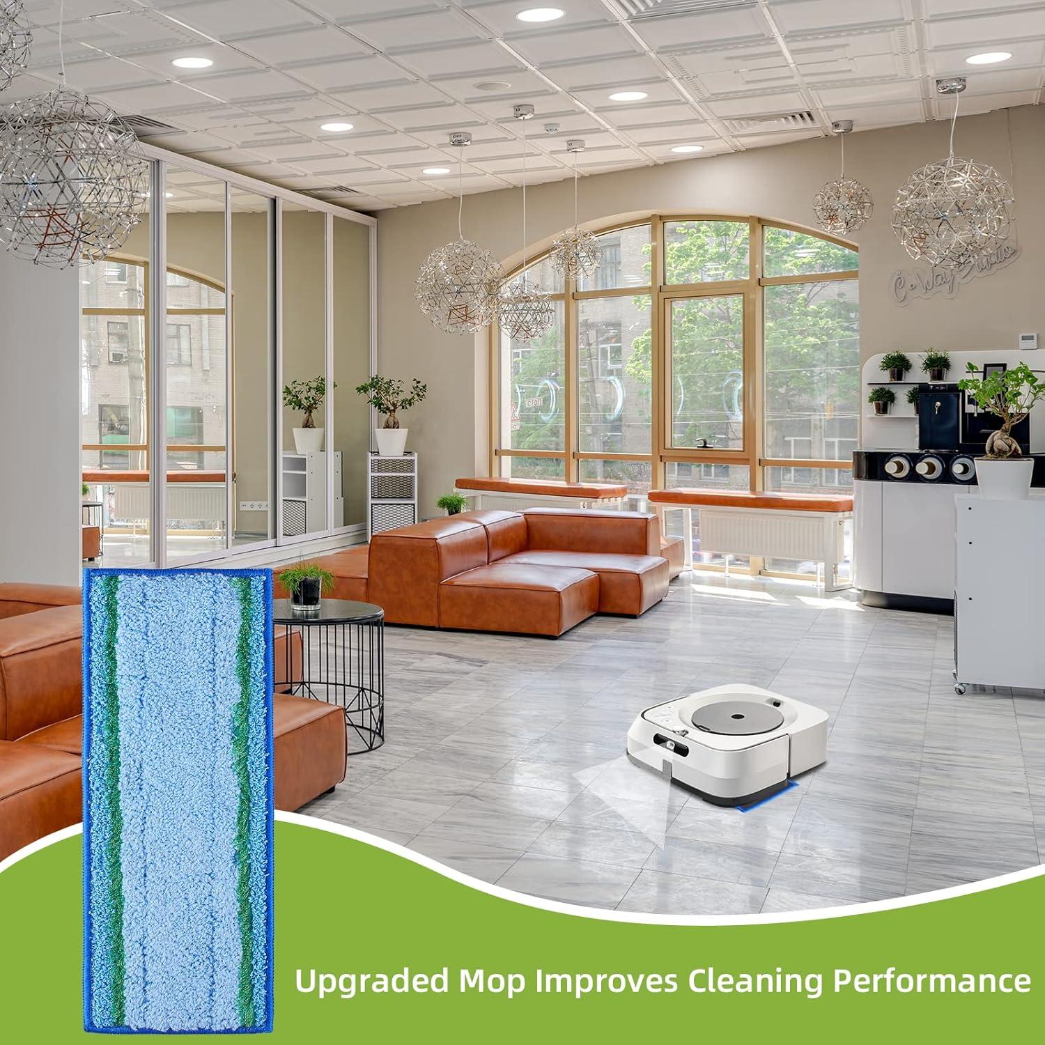 8 Almohadillas de Mopa Microfibra Boao para iRobot Braava Jet M6