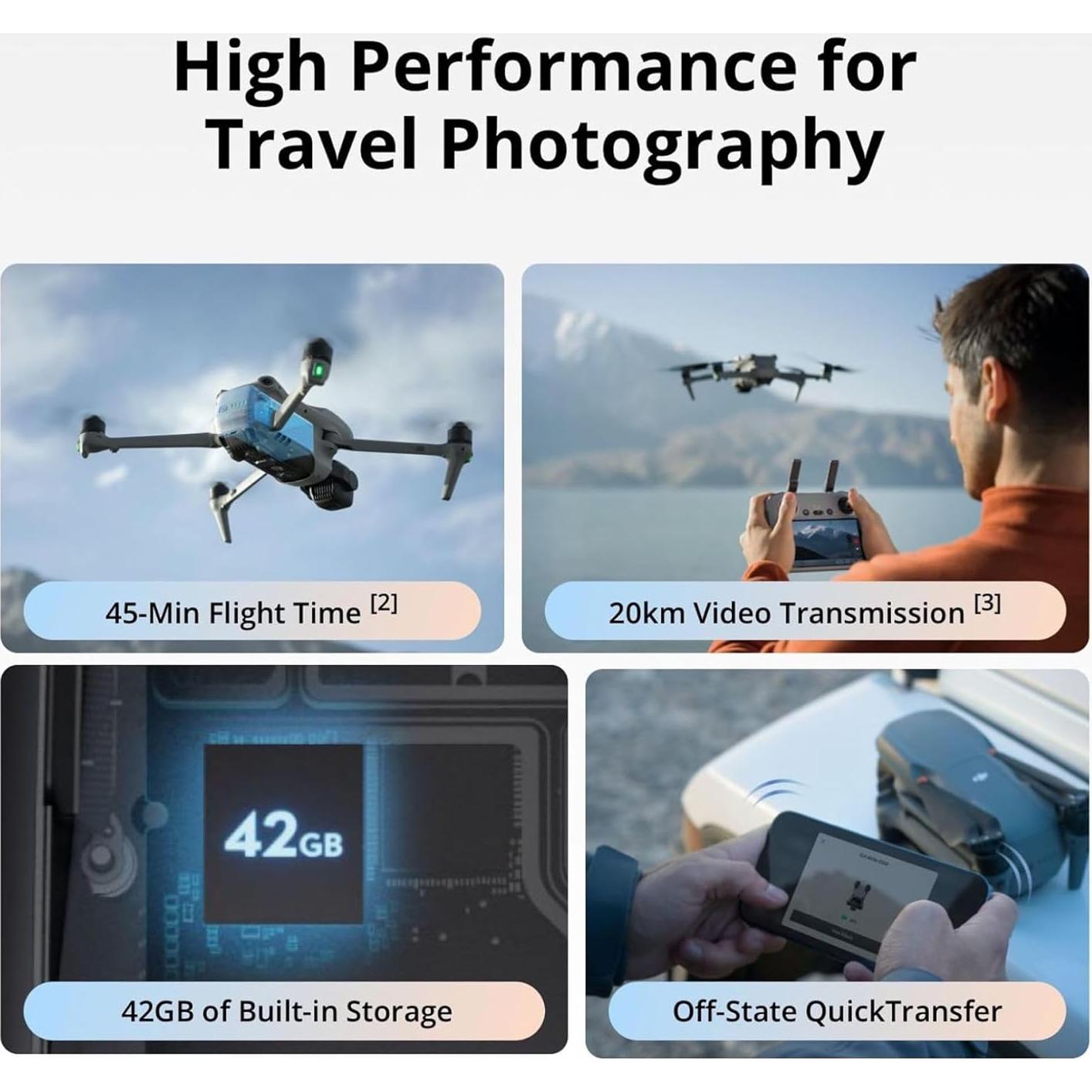 Drone DJI Air 3S con Cámara 4K y Control Remoto RC-N3