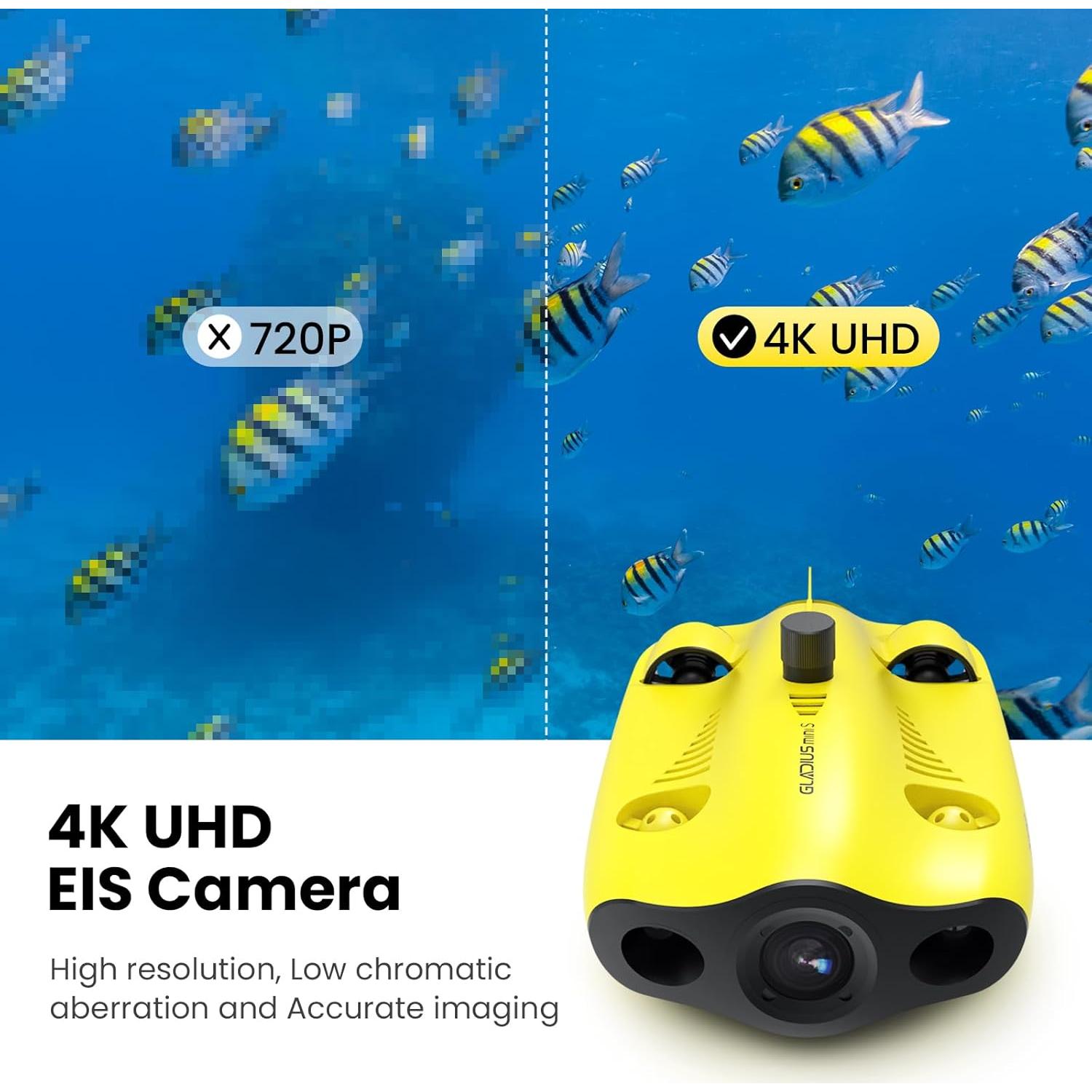 Dron Submarino Chasing GLADIUS MINI S 4K EIS 100m