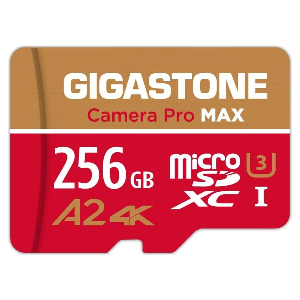 Tarjeta Micro SD Gigastone 256GB 4K UHS-I A2 Velocidad 130MB/s