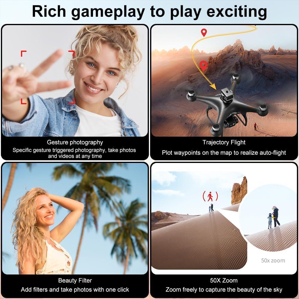 Dron FPV OBEST S116 con cámara HD 4K y evitación de obstáculos