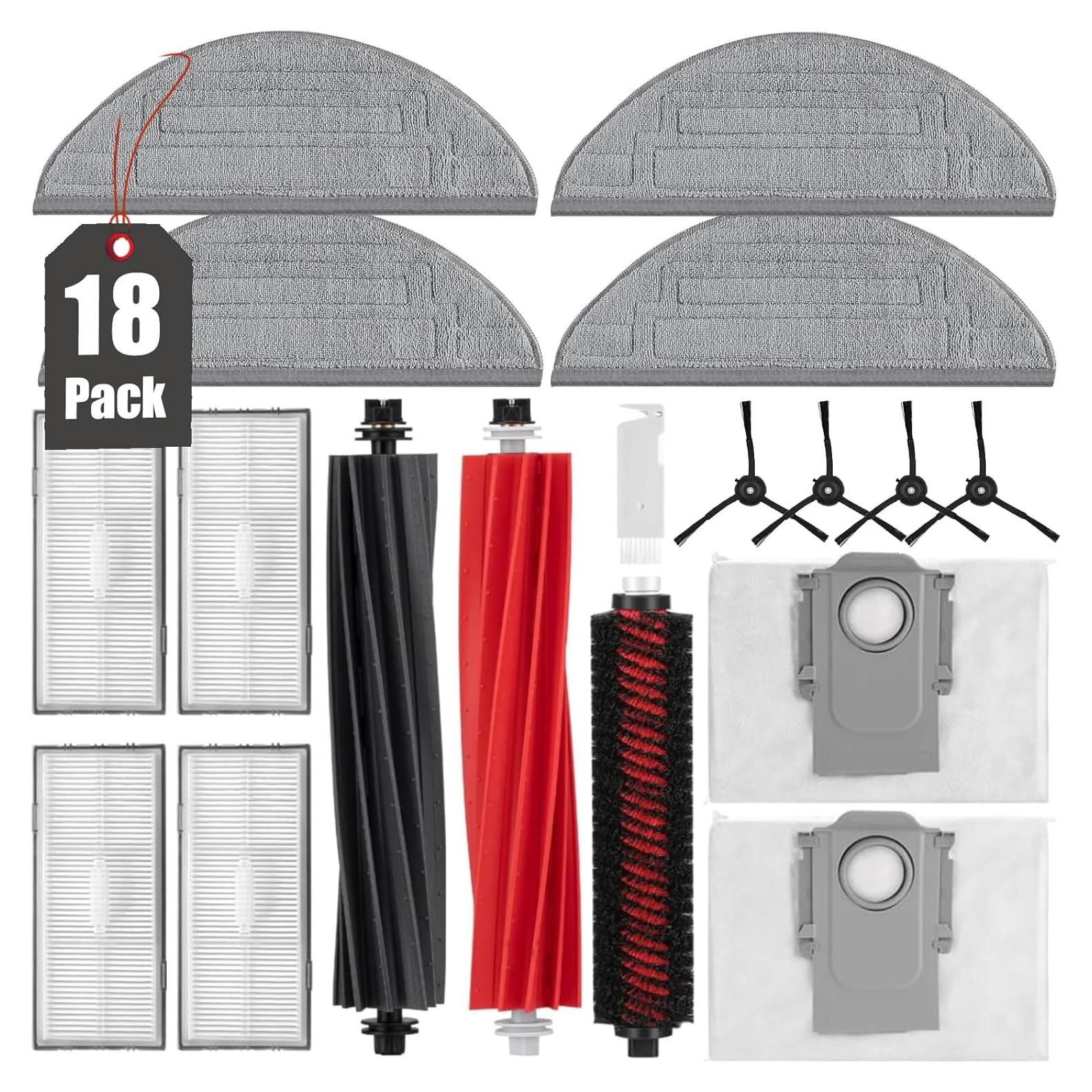 Kit de Accesorios KGC 18 Piezas para Aspiradora Roborock S8 Pro Ultra