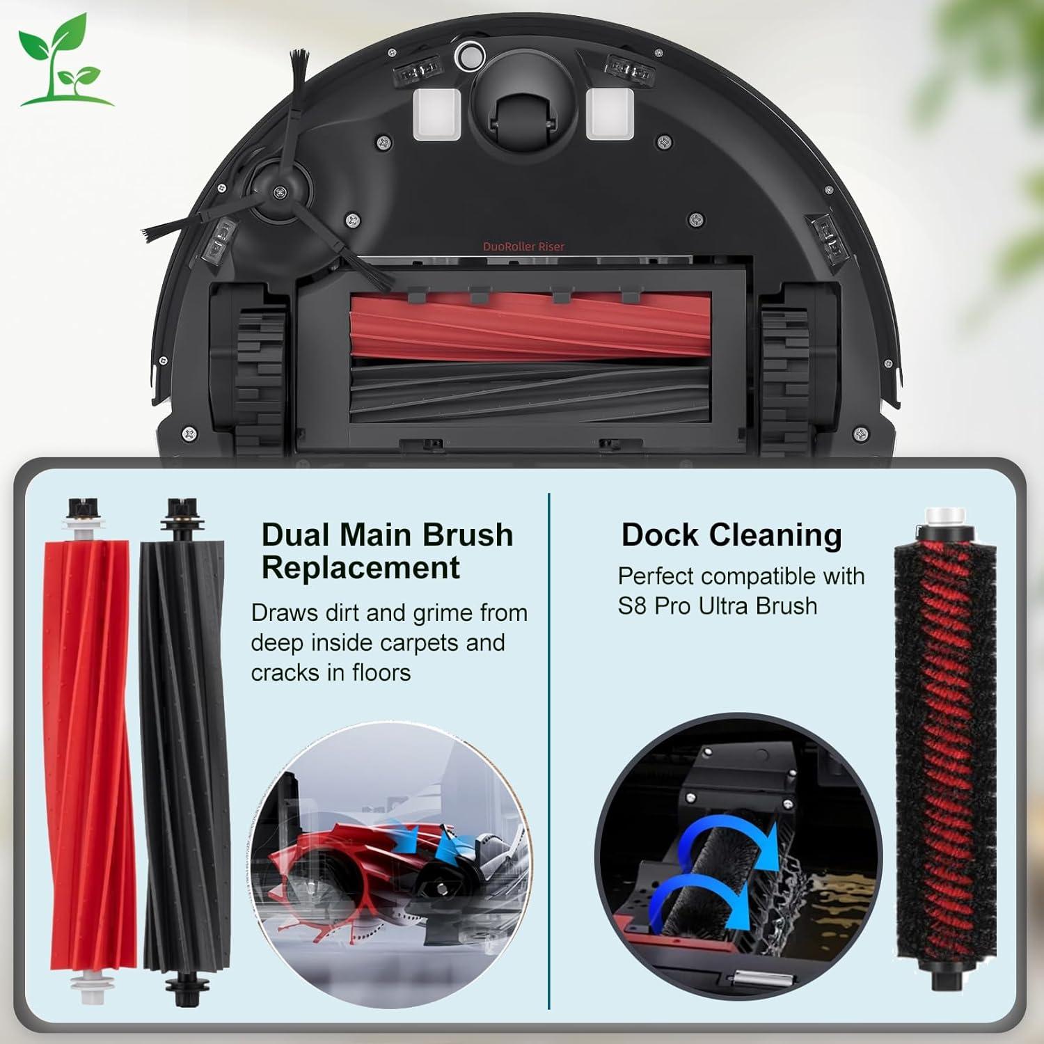 Kit de Accesorios KGC 18 Piezas para Aspiradora Roborock S8 Pro Ultra