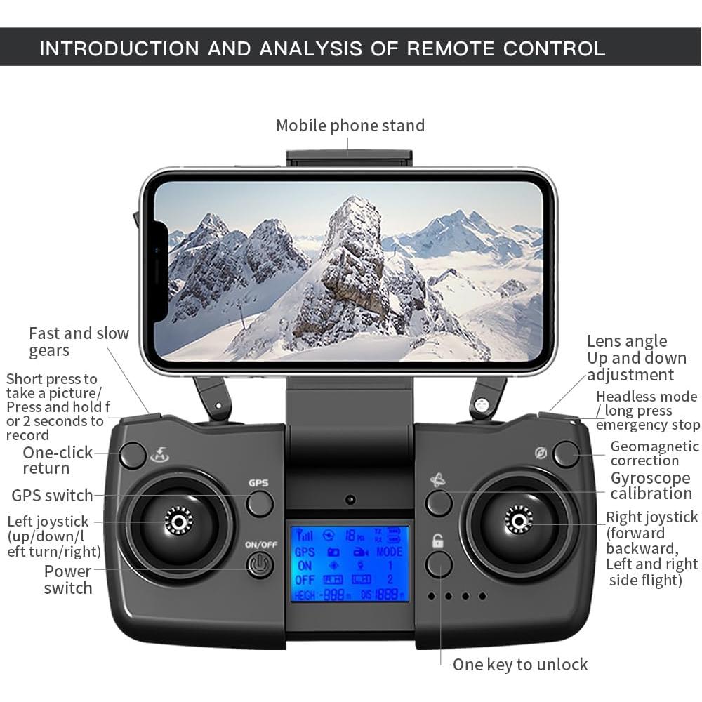 Dron Lozenge L900 Pro MAX 4K con Doble Cámara y GPS