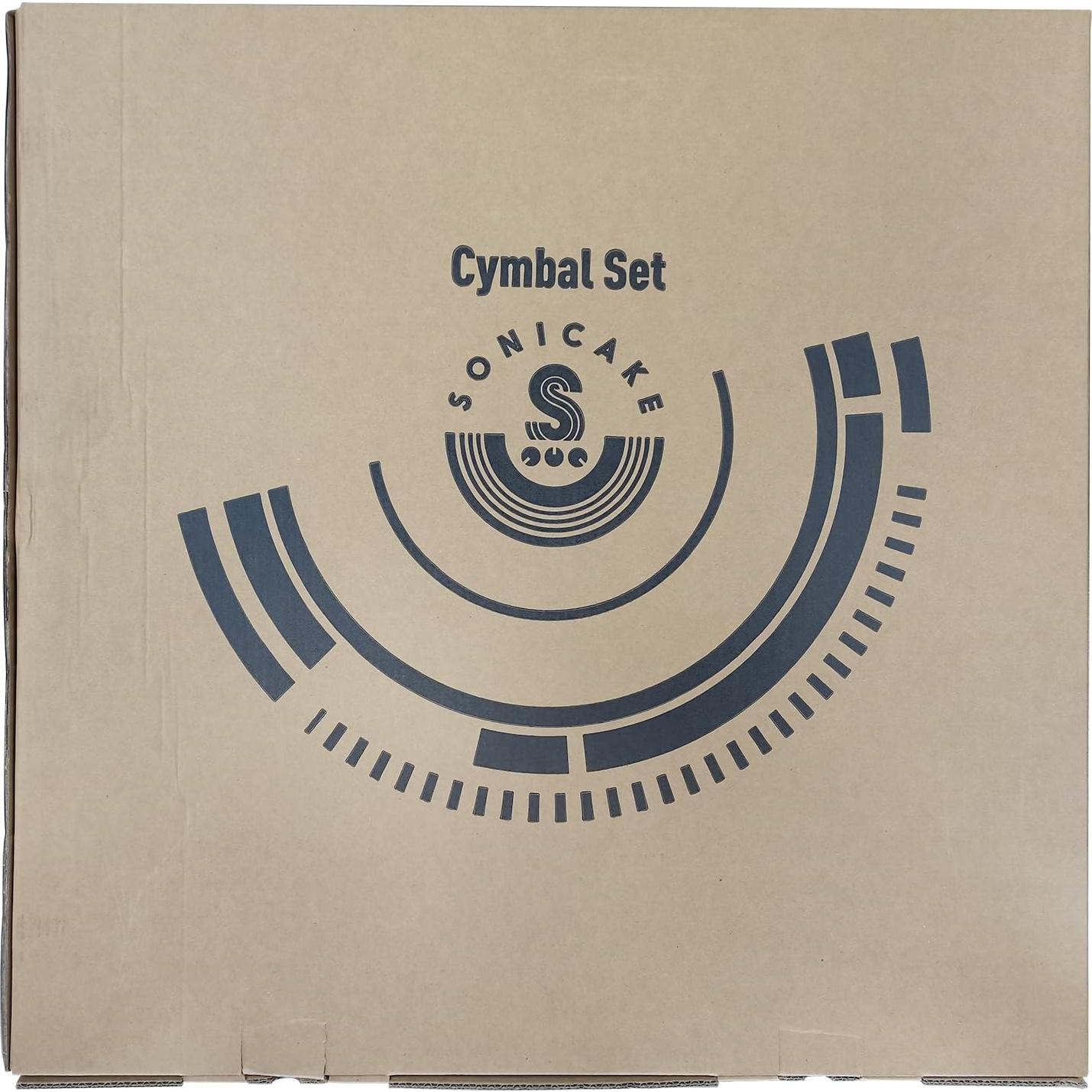 SONICAKE Set de Platillos de Batería 5 Piezas Aleación Plata