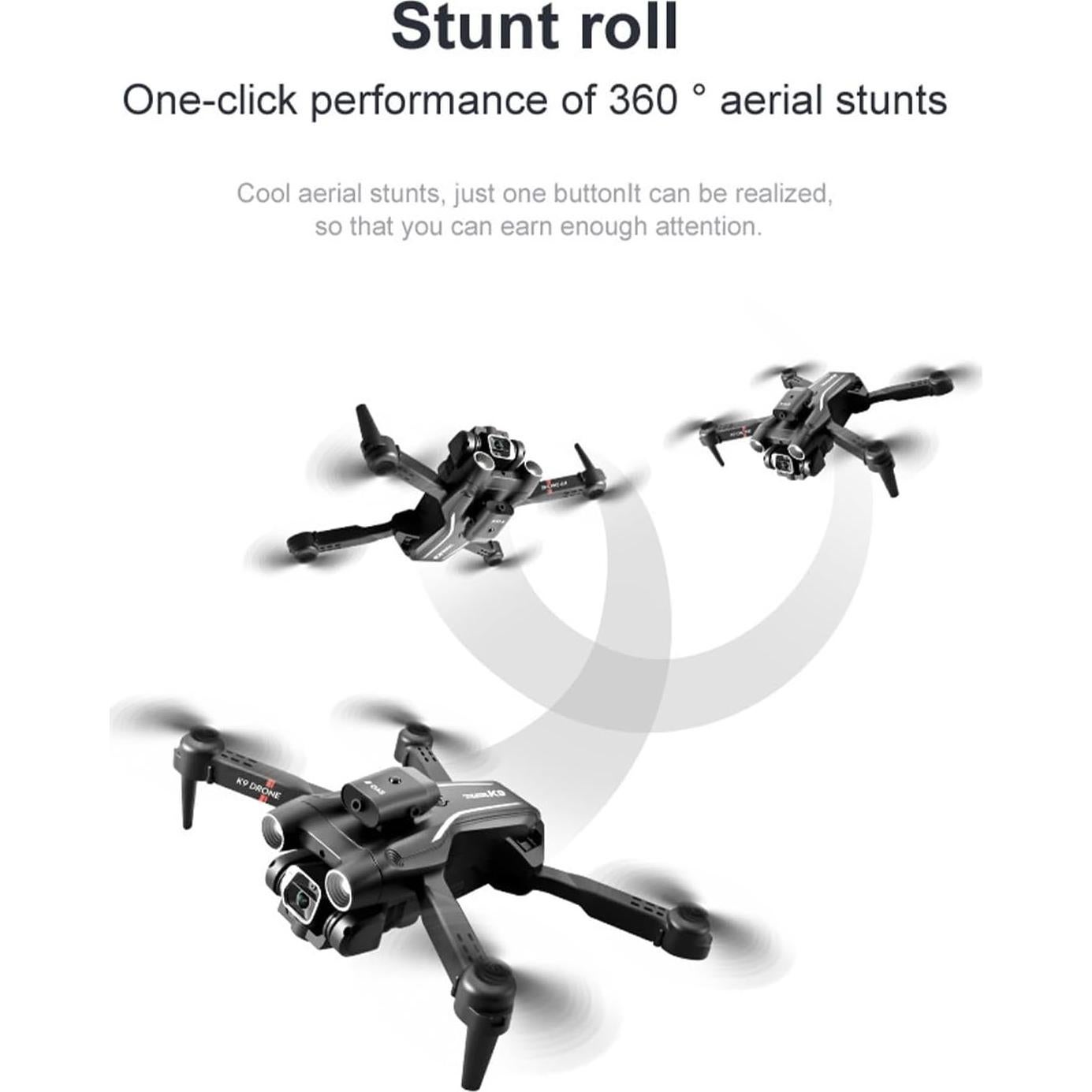 Dron Plegable Diyeeni con Cámara Dual 4K y Evitación de Obstáculos