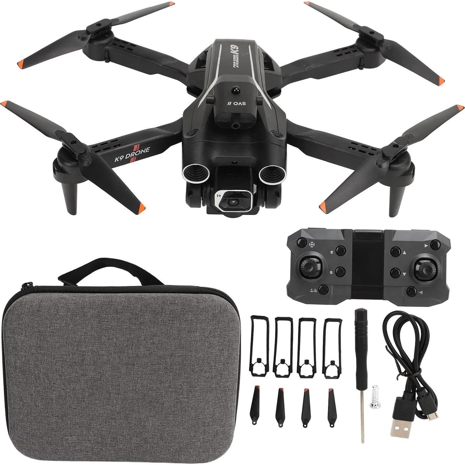 Dron Plegable Diyeeni con Cámara Dual 4K y Evitación de Obstáculos