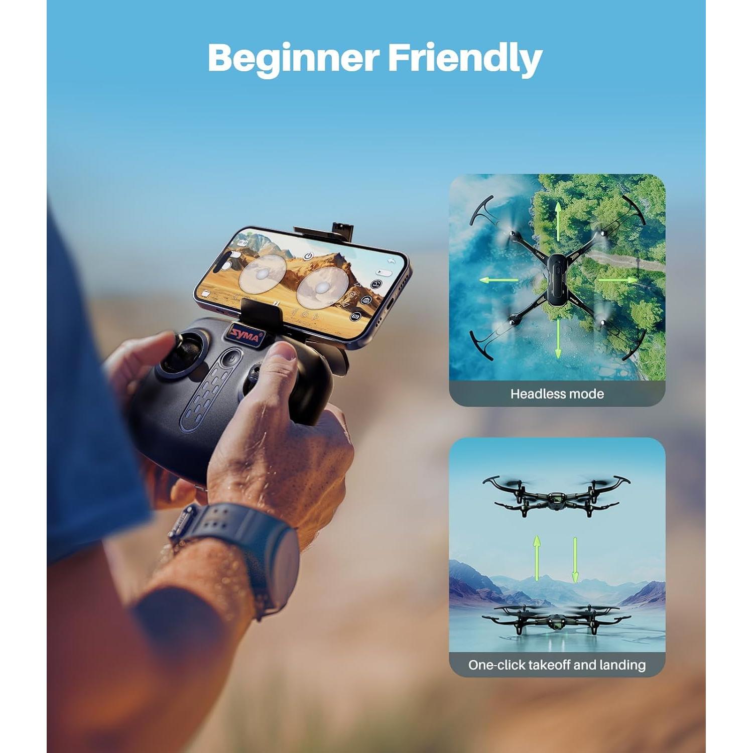 Drone SYMA X710W FPV HD 1080P con cámara y 24 min vuelo