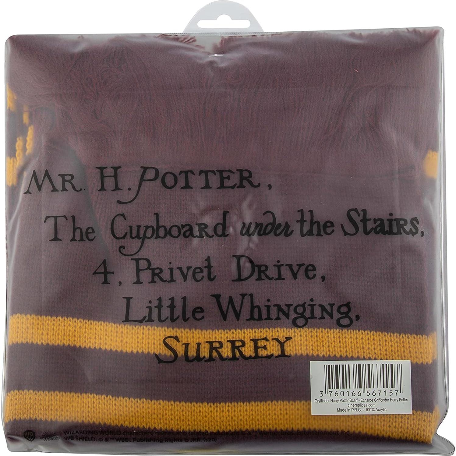Bufanda Clásica Gryffindor Cinereplicas 190,5 cm Oficial