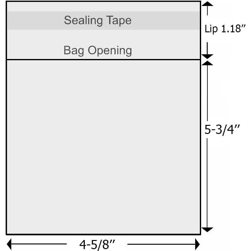 200 Bolsas de Cello Reutilizables A2 11.7 x 14.6 cm
