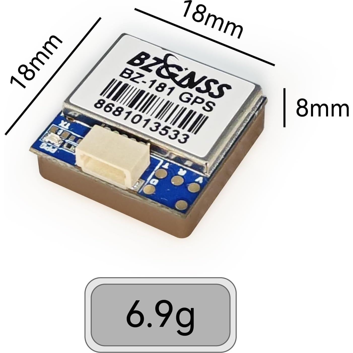 BZGNSS BZ-181 FPV GPS Module - Dual Protocol M10 Drone GPS for RC FPV Drone Racing Fixed-Wing Long-Range Flight Compatible with F405 F722 Flight Controller by Speedybee