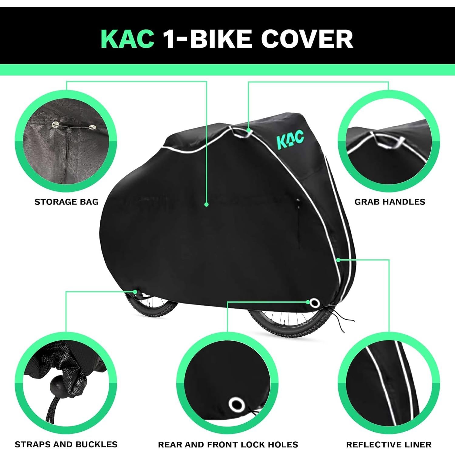 Funda para Bicicleta KAC 1 Bicicleta L Impermeable 600D