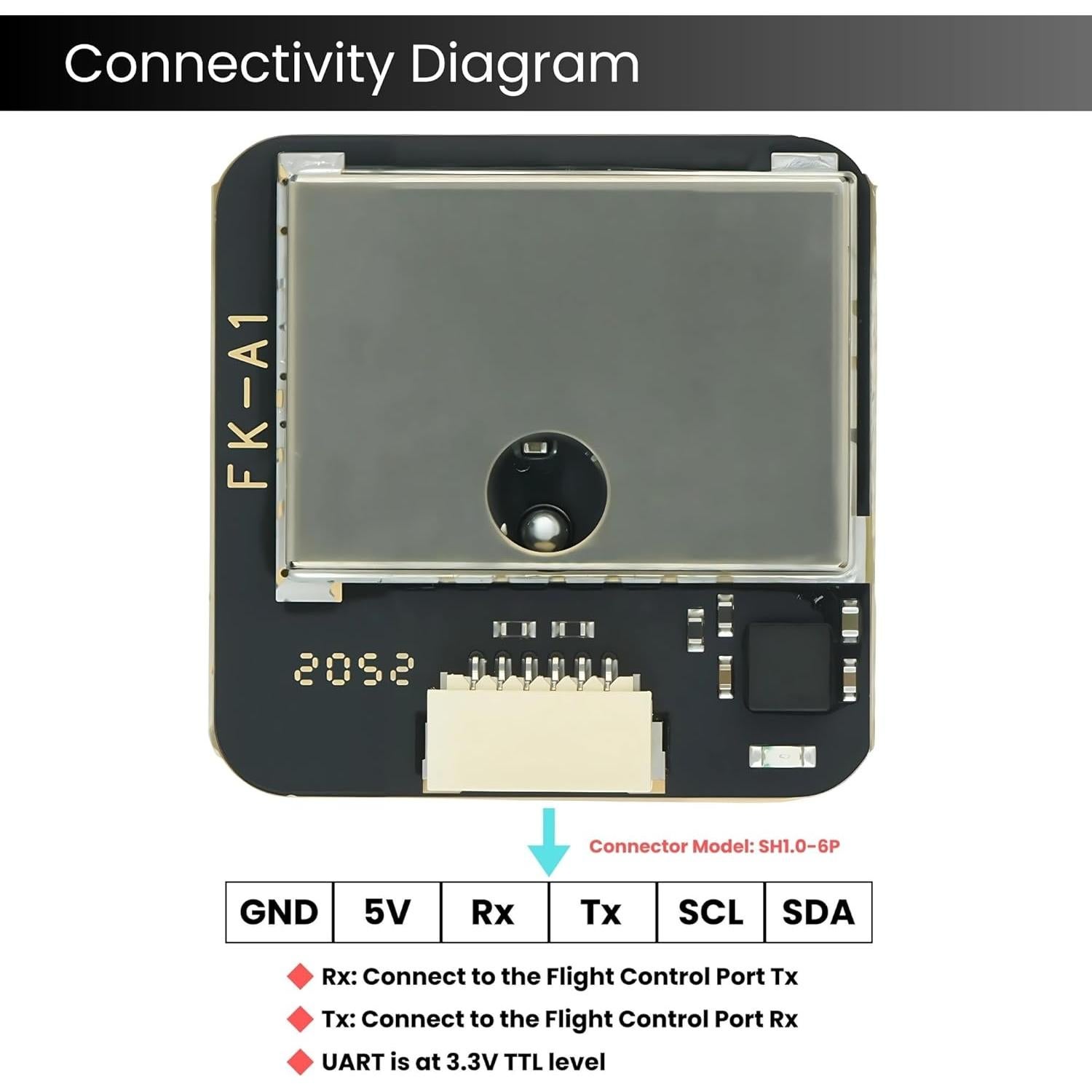 Módulo GPS AERO SELFIE M10G-5883L para Drones - U-BLOX M10
