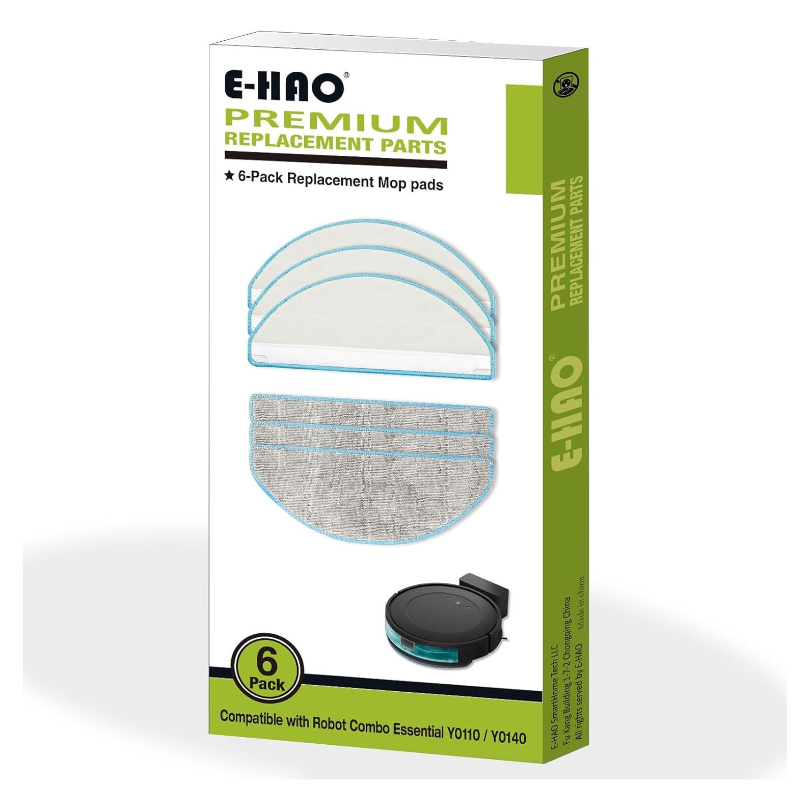 6 Almohadillas de Reemplazo E-HAO para iRobot Roomba Combo