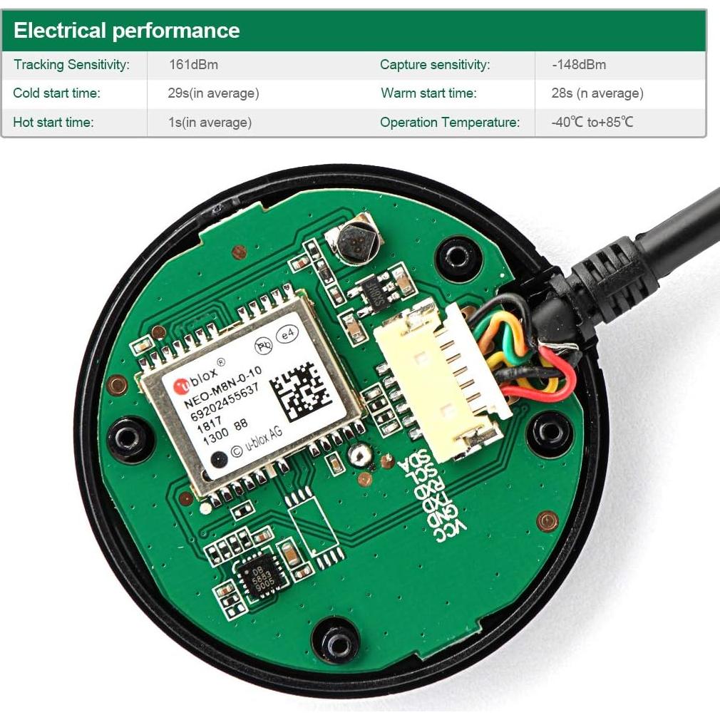 Módulo GPS BDS U-BLOX M8030 KT para Control de Vuelo APM
