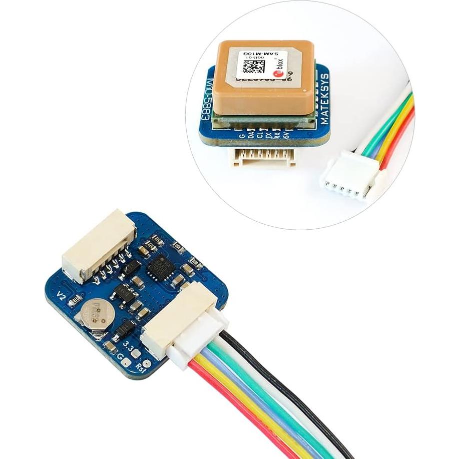 Módulo GNSS Matek M10Q-5883 con Compás QMC5883L para Drones