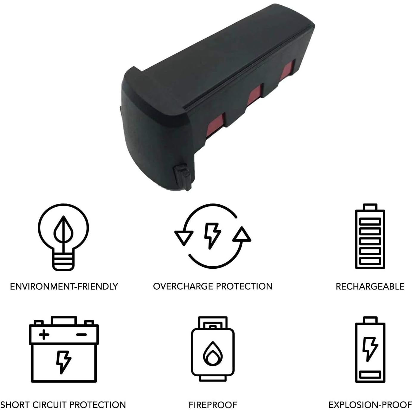 MaximalPower Li-Po Rechargeable Battery 4200mAh 11.4V 47.9Wh for Hubsan H117S Zino, Hubsan Zino PRO GPS RC Drone