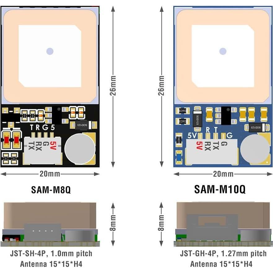 Módulo GNSS Matek SAM-M10Q con Recepción Cuádruple GPS/GLONASS