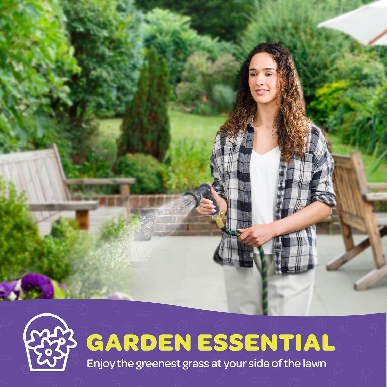 Boquilla de Manguera Sewanta Negra con 10 Patrones de Riego